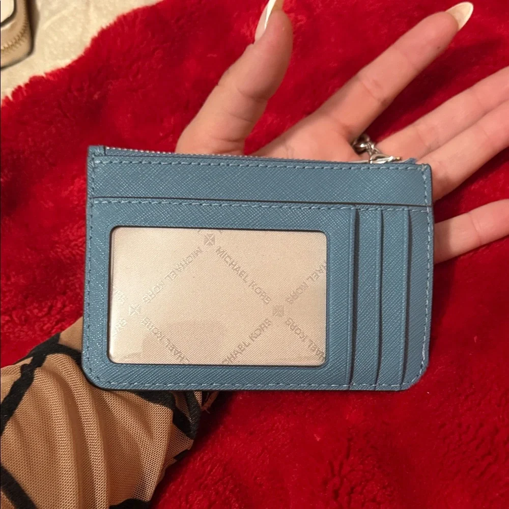 Michael Kors Teal Key & Card Holder - Picture 3 of 8
